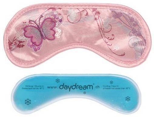 Sleep mask, pink butterfly